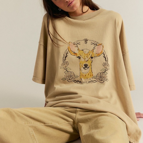 Free People Tops - NWOT Free People We the Free Farm Friends Tee- Doe